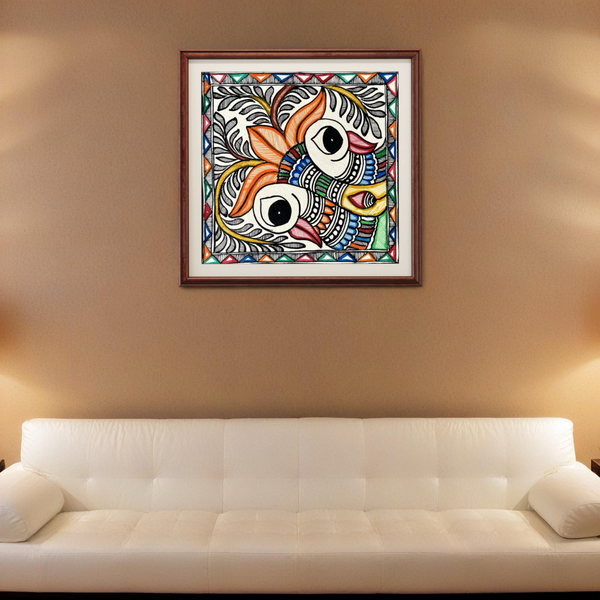 Fish Eye Clean Madhubani Painting