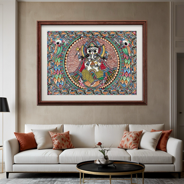 Lord Ganesha Madhubani Painting