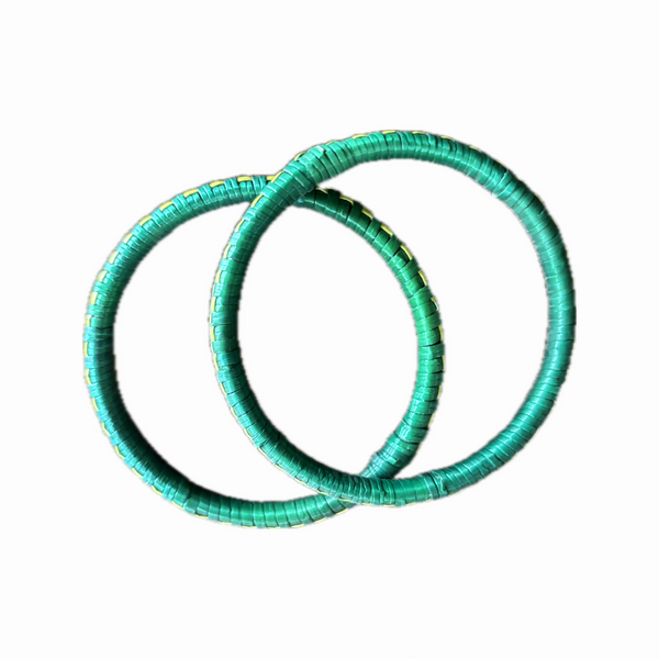 Golden grass bangles green and yellow