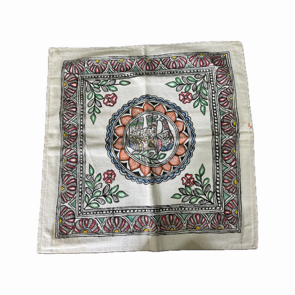 Madhubani painting elephant printed Cushion covers