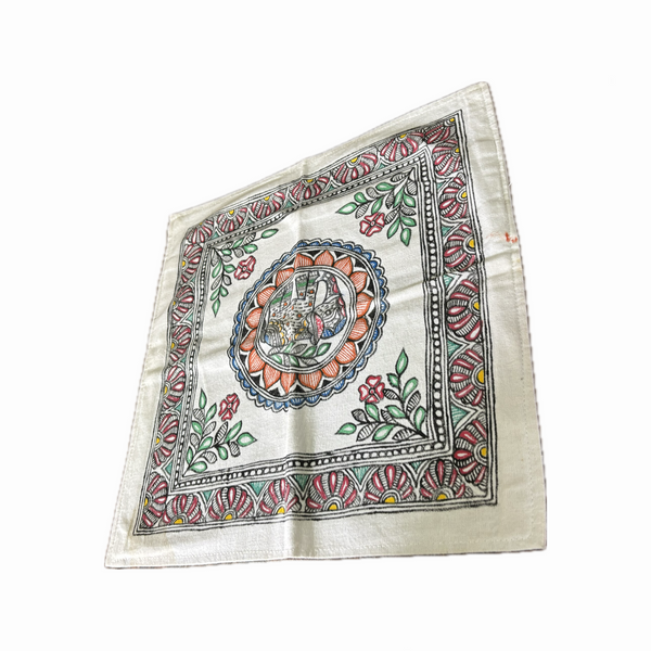 Madhubani painting elephant printed Cushion covers