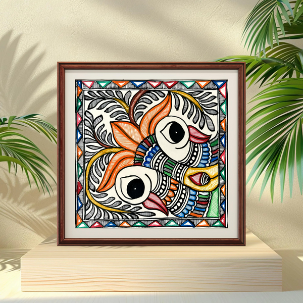 Fish Eye Clean Madhubani Painting