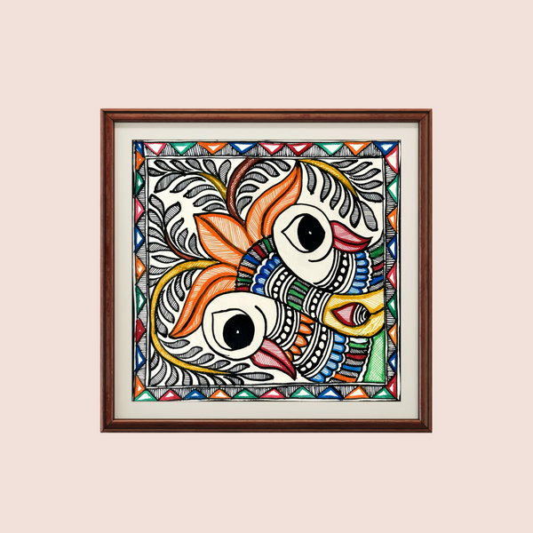 Fish Eye Clean Madhubani Painting