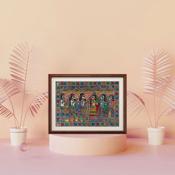 Ramayan Vivaah Madhubani Painting