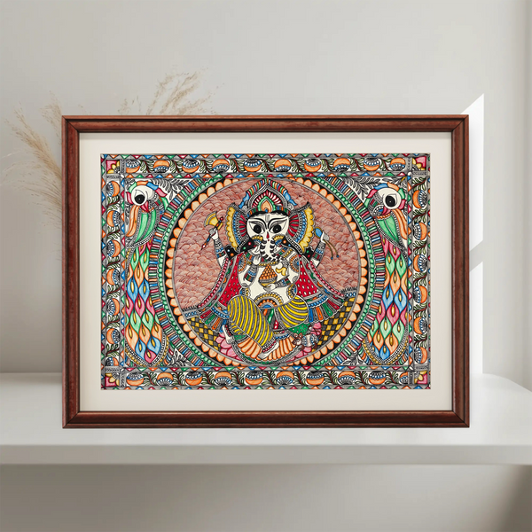 Lord Ganesha Madhubani Painting
