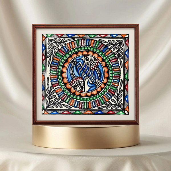 Fish Eye Madhubani Painting