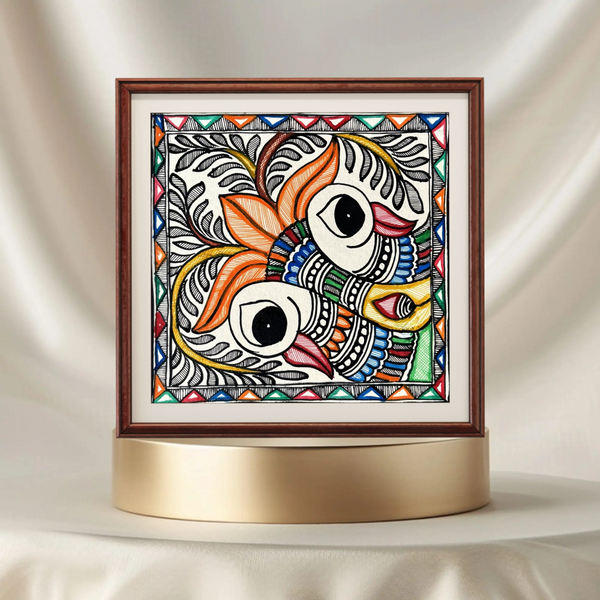 Fish Eye Clean Madhubani Painting