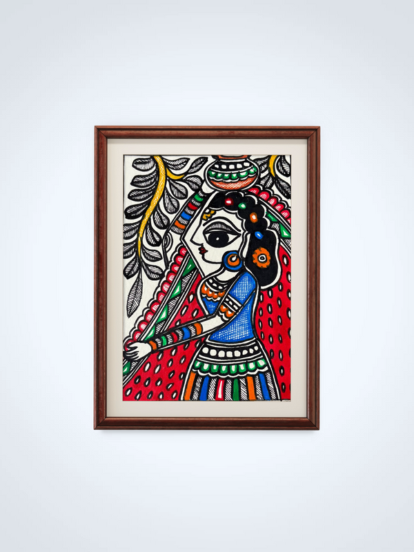 Panhaaran Woman Madhubani Painting