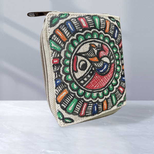 Madhubani Painted Handmade Wallet for Women