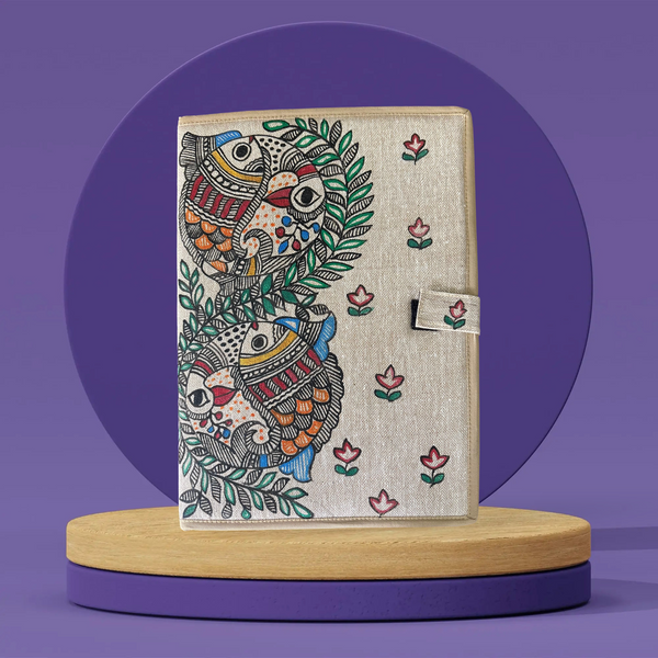 Madhubani Painted Handmade File Folder