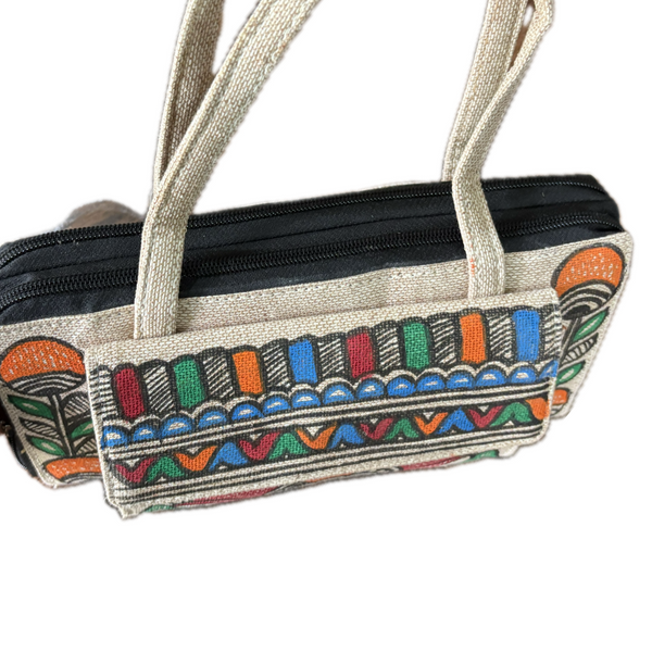 Madhubani Painted Handmade Multipurpose Bag