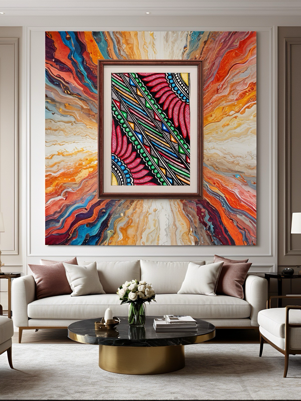 Kamal Design Madhubani Painting