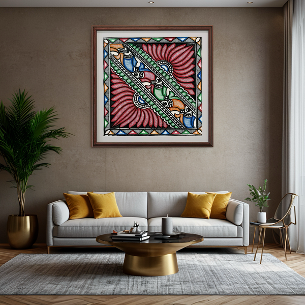 Kamal Mor Madhubani painting