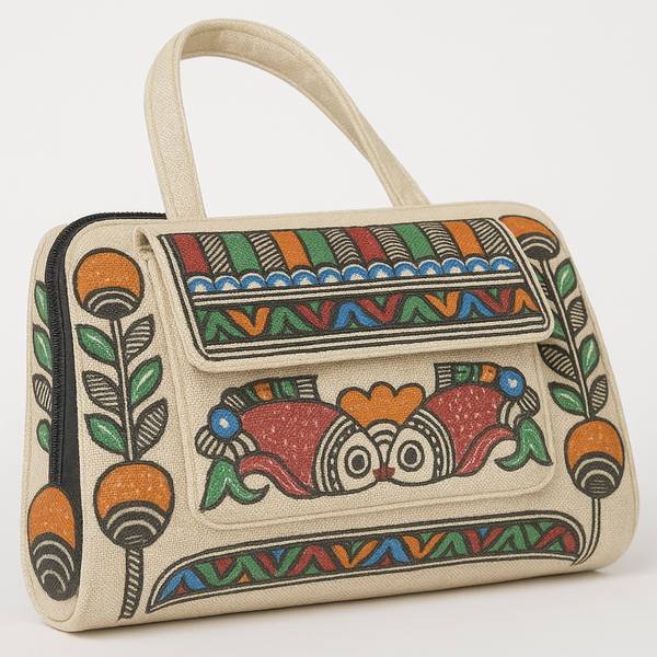 Madhubani Painted Handmade Multipurpose Bag