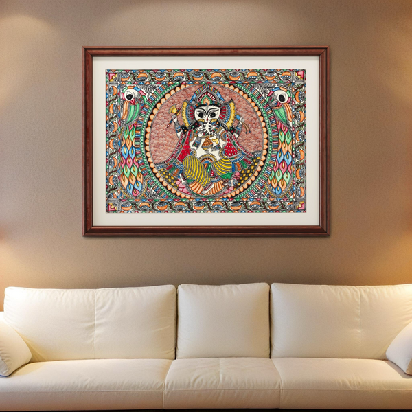 Lord Ganesha Madhubani Painting