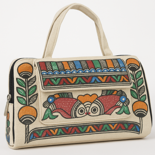 Madhubani Painted Handmade Multipurpose Bag