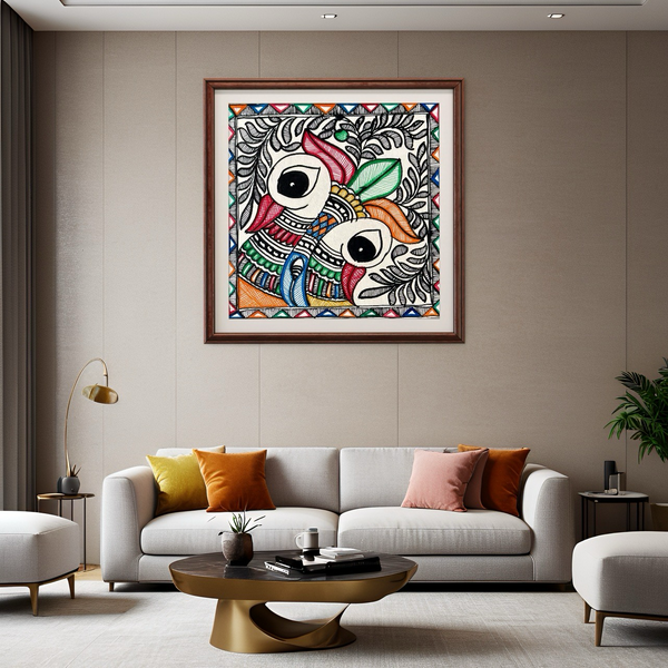 Mor Zora Madhubani Painting