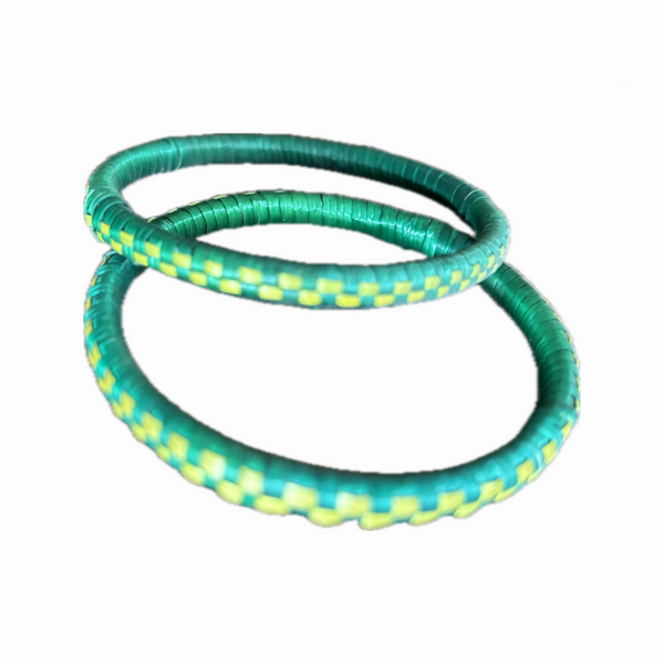 Golden grass bangles green and yellow