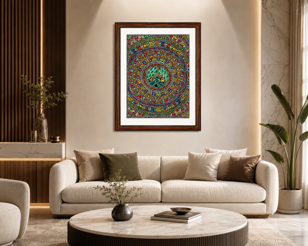 Madhubani Mandala Tree of Life Painting