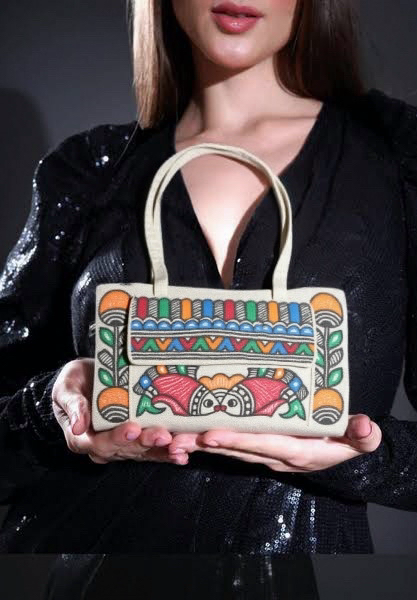 Madhubani Painted Handmade Multipurpose Bag