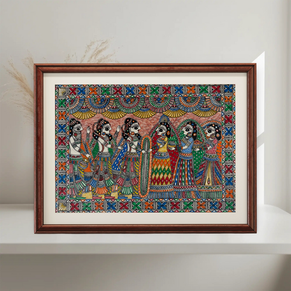 Ramayan Vivaah Madhubani Painting