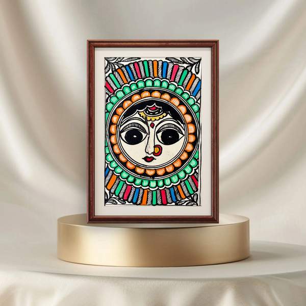 Maa Durga Madhubani Painting