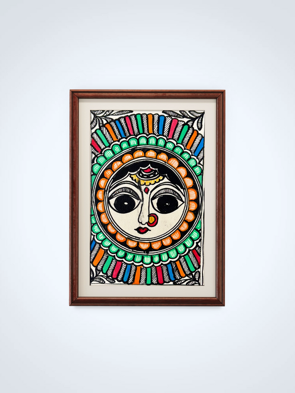 Maa Durga Madhubani Painting