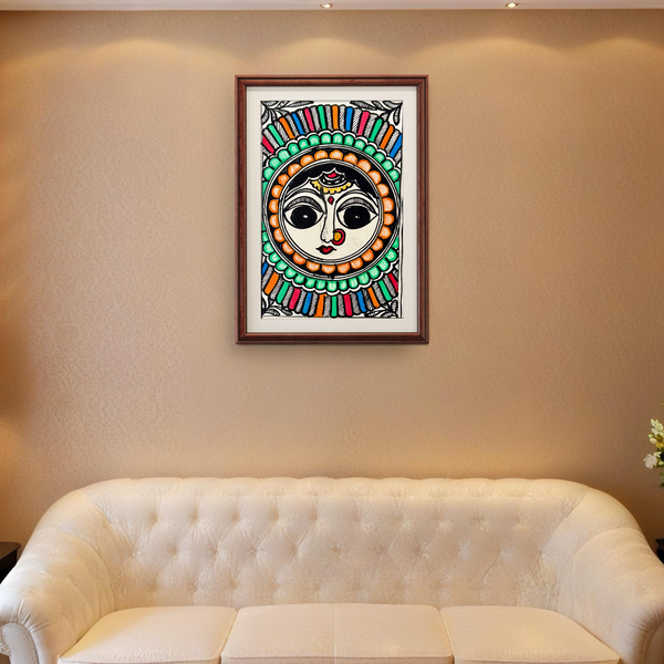 Maa Durga Madhubani Painting