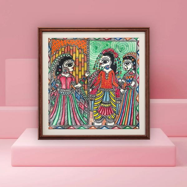 Mithila Vivaah Madhubani Painting
