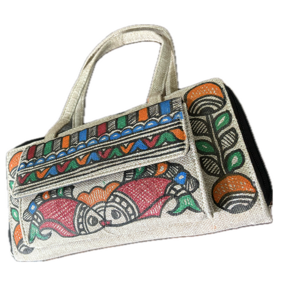 Madhubani Painted Handmade Multipurpose Bag