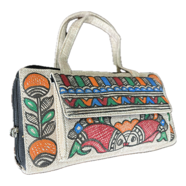 Madhubani Painted Handmade Multipurpose Bag