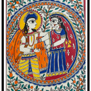Lord Ram Sita Mithila Painting